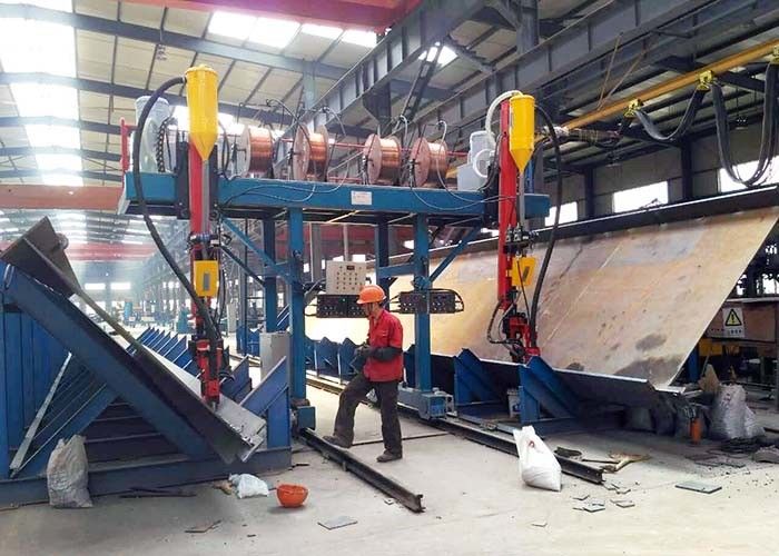 2000mm  Height H Beam Line , Automatic T Type SAW H Beam Cutting Machine