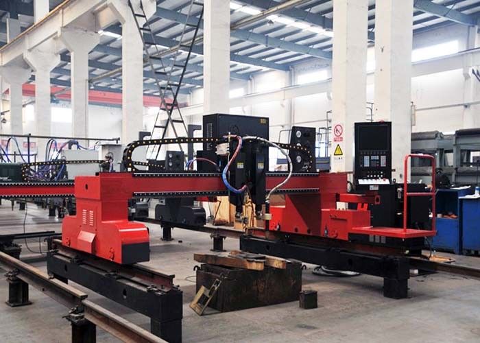 Gantry Type CNC Plasma Gas Cutting Machine with 1 Gas Torch 1 Plasma Torch