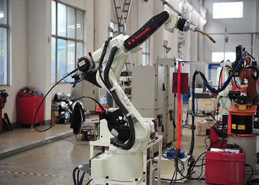 Robotic Welding Systems for Electric Bike / Motorcycle Frame RWS Series Robotics Welding Station with 6 Axis Kawasaki Robot Arm