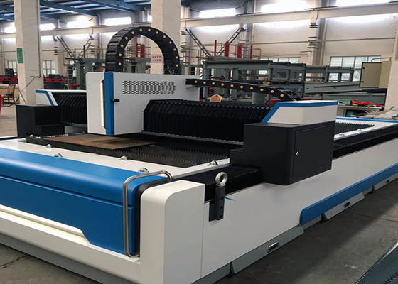 Mild Steel Fiber CNC Laser Cutter , 1500 X 3000mm 1500W Fiber Laser Cutting Machine