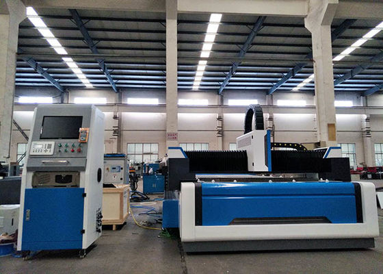 Mild Steel Fiber CNC Laser Cutter , 1500 X 3000mm 1500W Fiber Laser Cutting Machine