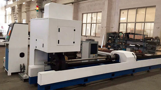 Raycus IPG CNC Pipe Cutting Machine 6000W Red Black High Efficiency FL-T-6000W