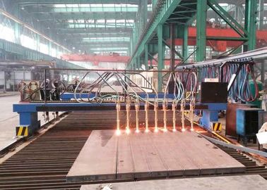 CNC Gantry Type Strip Flame and Plasma Cutting Machine  for H Beam Production line 3200X10000mm Cutting Size