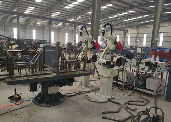 Robotic Welding Systems for Electric Bike / Motorcycle Frame RWS Series Robotics Welding Station with 6 Axis Kawasaki Robot Arm