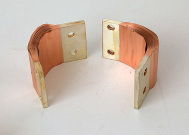 CE Flexible Copper Shunts , Copper Foil Connector For Electrical Connection