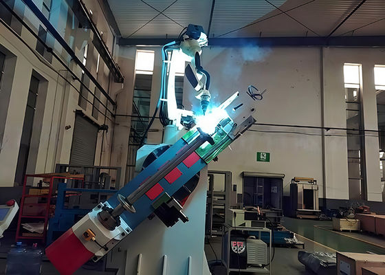 300A Mixed Gas Robotic Welding Systems For Escalator Step Axle 0.8-1.4mm Wire Diameter