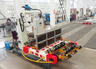 Auto Robotic Welding Systems Station For Aluminum Tray / Aluminum Pallet Welding