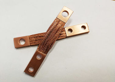 Braided Flexible Copper Connector Custom Tinned Copper Busbar CE ISO CCC